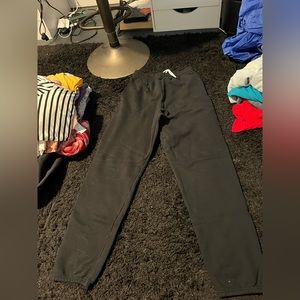black jogger sweatpants